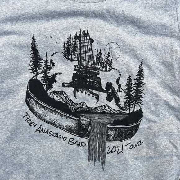 Trey Anastasio Band Waterfall 2021 Tour Tee, Women's Small - Picture 2 of 5